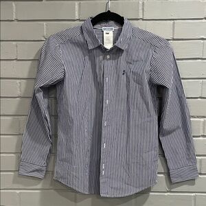 Boys Jacadi Striped Button Down Shirt